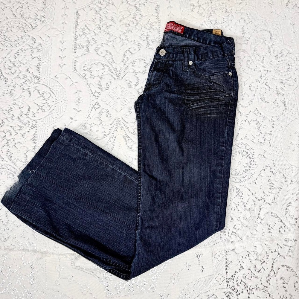 Guess Jeans Dark Wash Low Rise Bootcut Flare Jeans Size 28